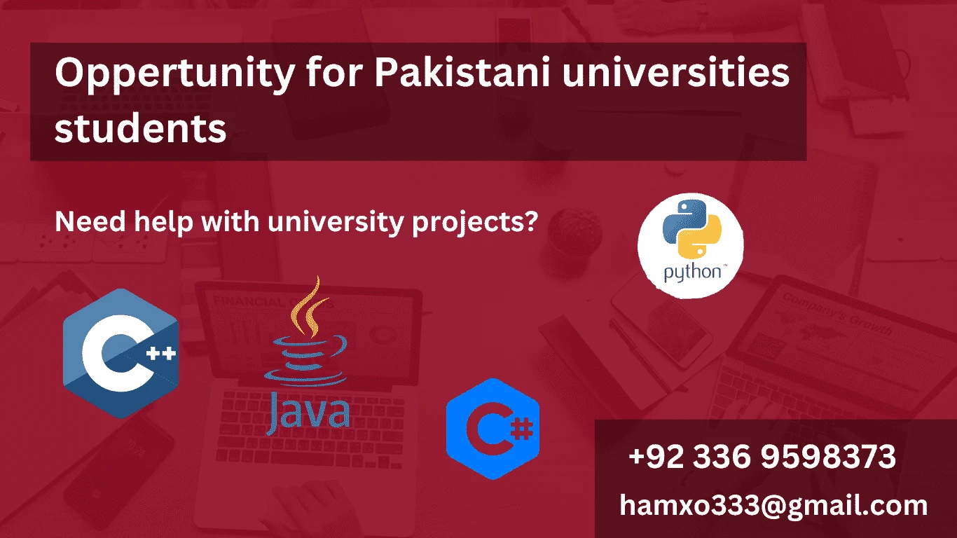 Expert Project Guidance for Pakistani Computer Science Students: C++, Java, Python, and More! | FTC | Image